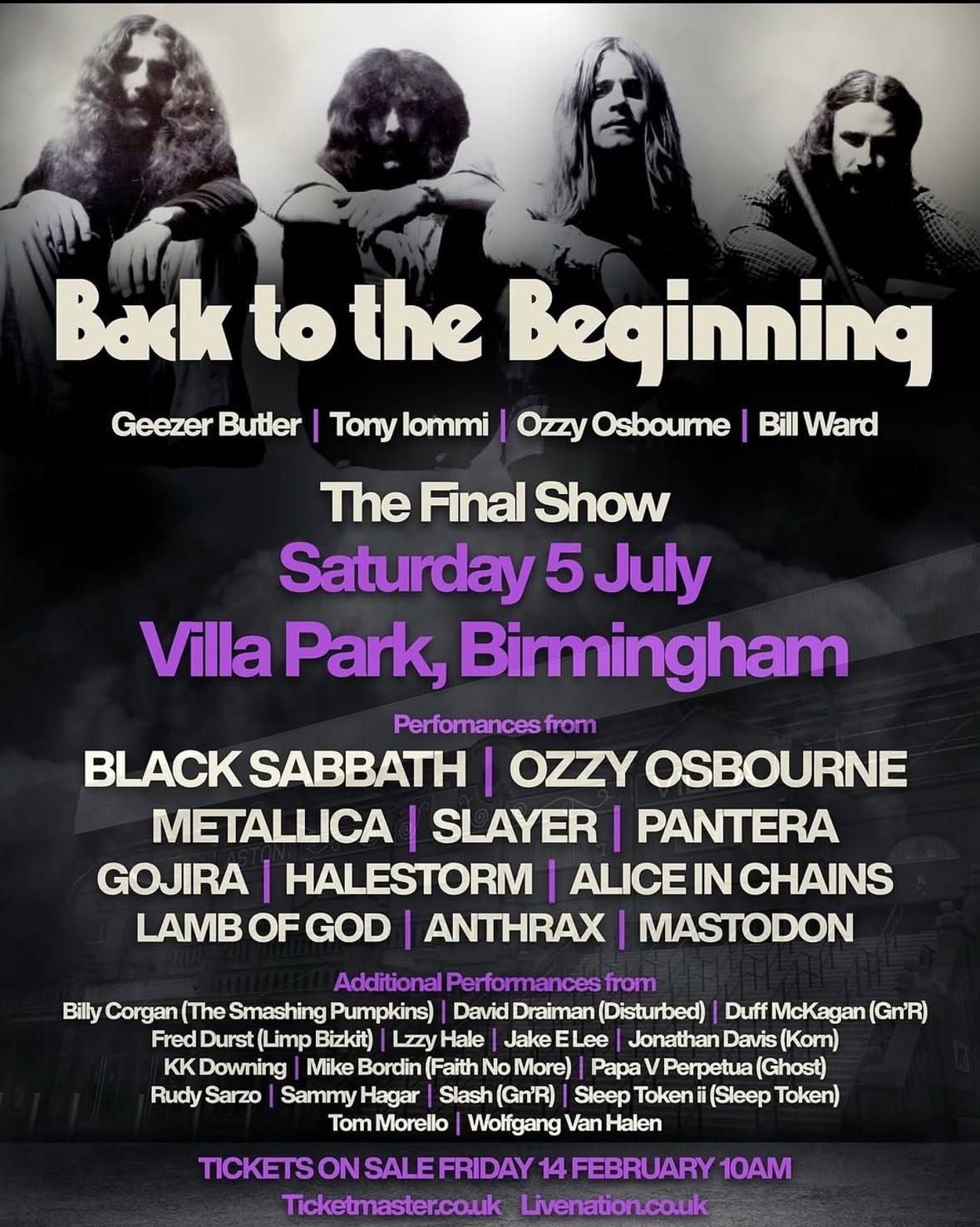 Black Sabbath in concerto a Birmingham